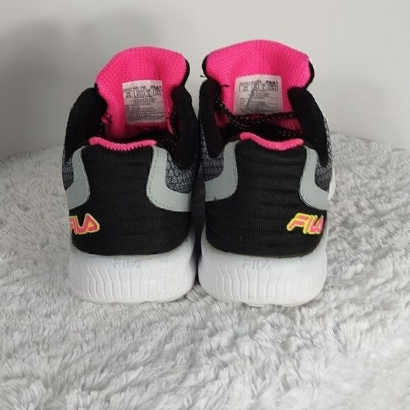 Fila Gray/Pink Lace-up Running Shoes - Picture 3 of 8